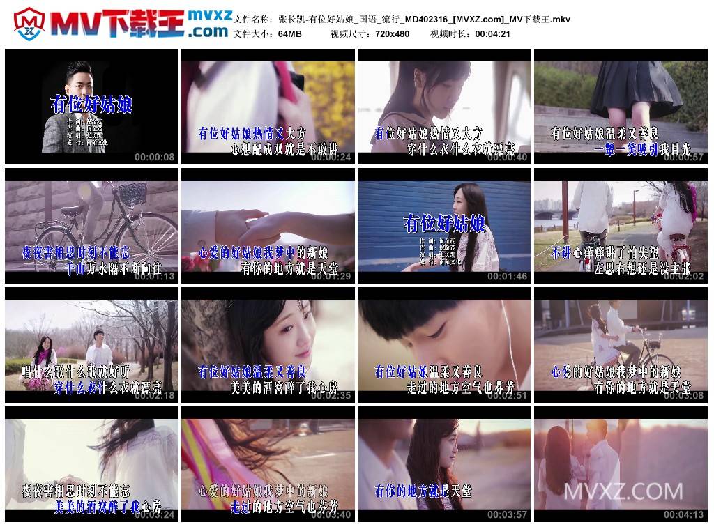 张长凯-有位好姑娘_国语_流行_MD402316
